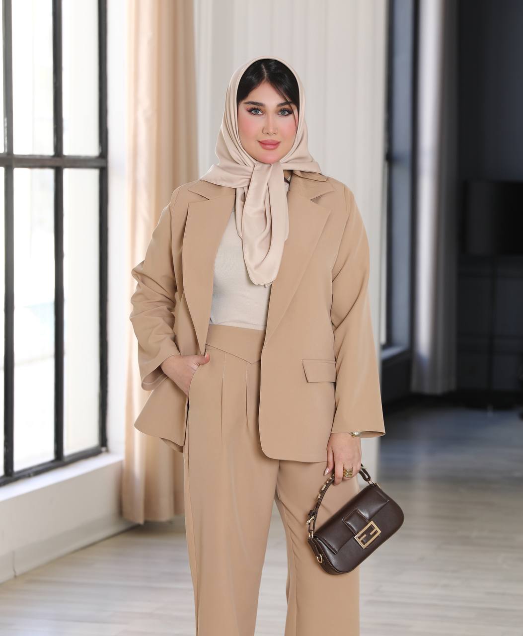 کت و شلوار زنانه کرپ