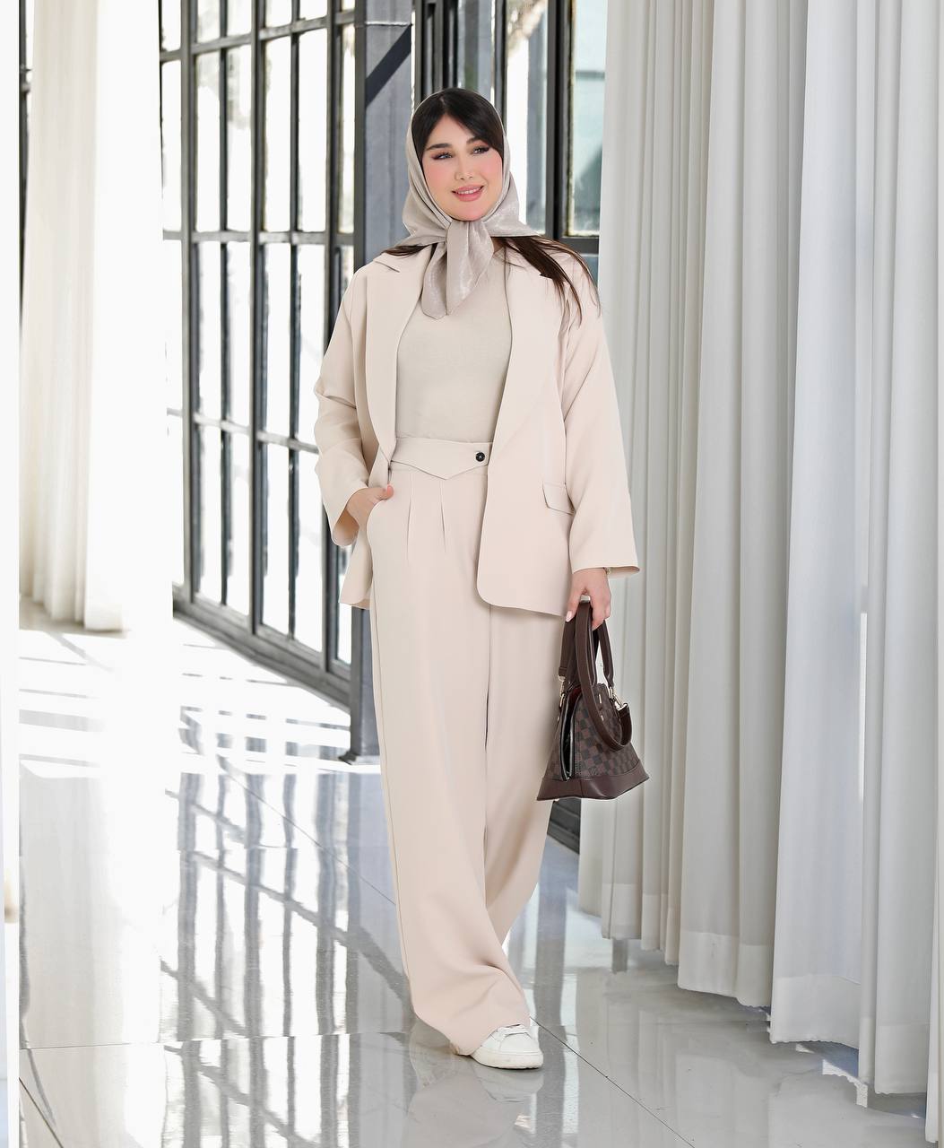 کت و شلوار زنانه کرپ