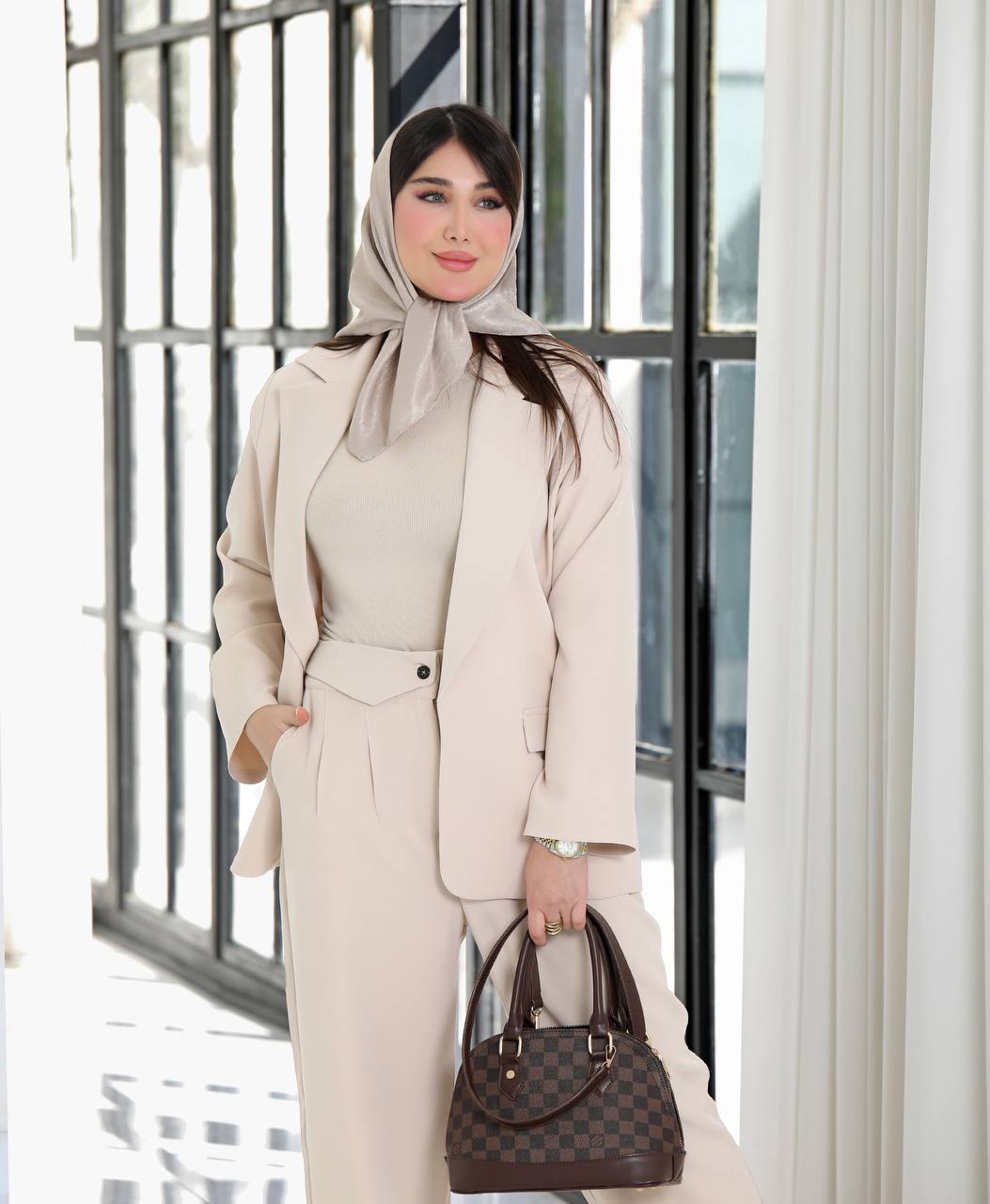 کت و شلوار زنانه کرپ