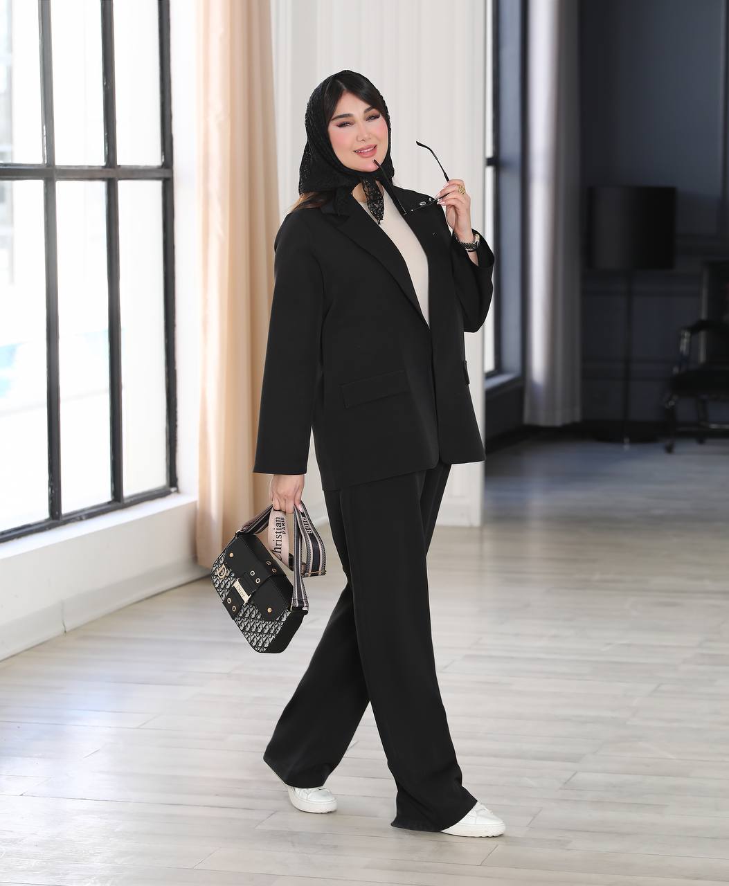 کت و شلوار زنانه کرپ